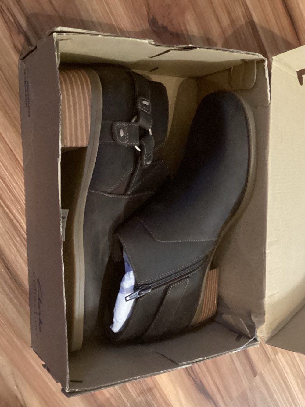 Clarks Dark Brown Leather Chukka Boots